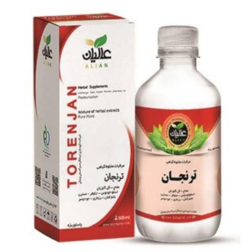 مکمل گیاهی ترنجان(عرق گیاهی) برند عالیان سبز